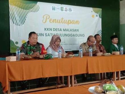 PENUTUPAN KKN MAHASISWA UIN SATU TULUNGAGUNG DI DESA MALASAN